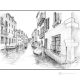 CA DOLCE - VENICE Drawing with pencil on paper modern Made in Italy 