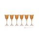 Set of 6 authentic hand-painted stemmed liqueur glasses made of superior quality glass.