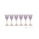 CALLE Set of 6 authentic hand-painted stemmed liqueur glasses in superior quality glass.
