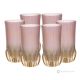 Set of 6 authentic modern hand painted drink glasses in premium quality glass.