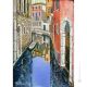 CANAL IN VENICE Acrylic painting on canvas modern Made in Italy 