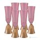 CANALETTO Set of 6 authentic hand-painted flute glasses in superior quality glass.