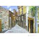 AGROPOLIS HISTORICAL CENTER Acrylic painting on canvas modern Made in Italy 