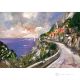 AMALFI COAST Acrylic painting on canvas modern Made in Italy 