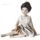 DALIA - Capodimonte, unique romantic art porcelain figurine.