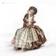 LADY Capodimonte porcelain statuette, romantic lady, timeless elegance.
