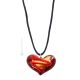 COLLANA MILLEFIORI CUORE ORO fashion jewellery collier necklace handmade Murano-Venice glass with gold 18k leaf authentic Made in Italy