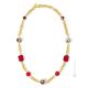 COLLANA FUNNY fashion jewellery collier necklace handmade pearls in Murano-Venice glass with gold 18k authentic Made in Italy