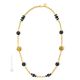 COLLANA MERLETTO fashion jewellery collier necklace handmade pearls in Murano-Venice glass with gold 18k authentic Made in Italy