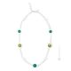 COLLANA DENISE fashion jewellery collier necklace handmade pearls in Murano-Venice glass with SILVER 925 authentic Made in Italy