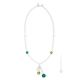 COLLANA DENISE fashion jewellery collier necklace handmade pearls in Murano-Venice glass with silver 925 authentic Made in Italy