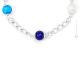 COLLANA DENISE fashion jewellery collier necklace handmade pearls in Murano-Venice glass with SILVER 925 authentic Made in Italy