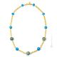 COLLANA FASCIA ORO fashion jewellery collier necklace handmade pearls in Murano-Venice glass with gold 18k authentic Made in Italy