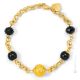 BRACCIALE FASCIA ORO fashion jewellery bracelet armlet handmade pearls in Murano-Venice glass with gold 18k authentic Made in Italy