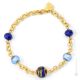 BRACCIALE FASCIA ORO fashion jewellery bracelet armlet handmade pearls in Murano-Venice glass with gold 18k authentic Made in Italy