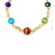 COLLANA FASCIA ORO fashion jewellery collier necklace handmade pearls in Murano-Venice glass with gold 18k authentic Made in Italy
