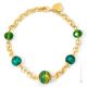 BRACCIALE FASCIA ORO fashion jewellery bracelet armlet handmade pearls in Murano-Venice glass with gold 18k authentic Made in Italy