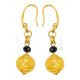 ORECCHINI FASCIA ORO fashion jewellery Earrings handmade pearls in Murano-Venice glass with gold 18k authentic Made in Italy