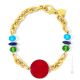 BRACCIALE WENDY fashion jewellery bracelet armlet handmade pearls in Murano-Venice glass with silver 925 authentic Made in Italy