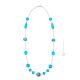 COLLANA AURORA fashion jewellery collier necklace handmade pearls in Murano-Venice glass with silver 925 authentic Made in Italy