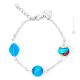 BRACCIALE AURORA fashion jewellery bracelet armlet handmade pearls in Murano-Venice glass with silver 925 authentic Made in Italy