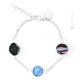 BRACCIALE AURORA fashion jewellery bracelet armlet handmade pearls in Murano-Venice glass with silver 925 authentic Made in Italy