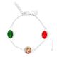 BRACCIALE ISABEL fashion jewellery bracelet armlet handmade pearls in Murano-Venice glass authentic Made in Italy