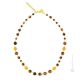 COLLANA SCRIGNO fashion jewellery collier necklace handmade pearls in Murano-Venice glass and Tiger's eye authentic Made in Italy