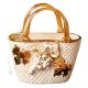 BAG handmade ceramic table ornament Baroque style artistic with 24k gold details Made in Italy