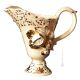 VASE AGGRAZIATO Baroque style artistic ceramic with 24k gold details Made in Italy