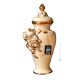 VASE GRADEVOLE Baroque style artistic ceramic with 24k gold details Made in Italy
