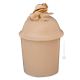 JAR WITH LID handmade ceramic table ornament Baroque style artistic with 24k gold details 