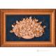 TABLEAU Wall picture ceramic decorative hanging baroque style artistic ceramic with 24k gold details Made in Italy