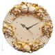 OROLOGIO Wall Clock in Baroque style ceramic handcraft handmade hand painted authentic Made in Italy