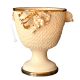 COPPA handmade ceramic table ornament Baroque style artistic with 24k gold details Swarovski crystals