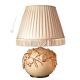 LAMP Table lamp abat-jour lampshade Baroque style artistic ceramic with 24k gold details Swarovski crystals Made in Italy