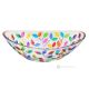 LAURUS Genuine Hand Painted Centerpiece Modern Decorative Glass Premium Quality.