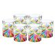 OASIS Set of 6 Authentic Modern Hand Painted Glasses in Premium Quality Glass.