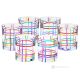 ANYTIME Set of 6 Authentic Modern Hand Painted Glasses in Premium Quality Glass.