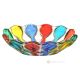 OCEAN Authentic Hand Painted Modern Decorative Crystal Centerpiece.