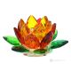 CRETA Candlestick, candle holder in hand-painted crystal, modern design.