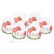 ALIZEE Set of 6 Authentic Modern Hand Painted Glasses in Premium Quality Glass.
