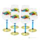 JULIETTE Set of 6 authentic hand-painted stemmed glasses in superior quality glass.