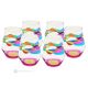 JULIETTE Set of 6 authentic modern hand painted glasses in premium quality glass.