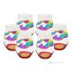 JULIETTE Set of 6 authentic modern hand painted glasses in premium quality glass.
