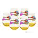 JULIETTE Set of 6 authentic modern hand painted glasses in premium quality glass.