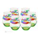 Set of 6 authentic modern hand painted glasses made of premium quality glass.