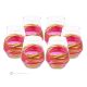 JULIETTE Set of 6 authentic modern hand painted glasses in premium quality glass.