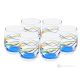 Set of 6 authentic modern hand painted glasses made of premium quality glass.