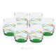 Set of 6 authentic modern hand painted glasses made of premium quality glass.